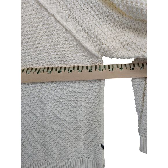 GAP Chunky Loose Knit Sweater XL Cream QLN0253S Marshmallow Textured Everyday - Picture 9 of 13